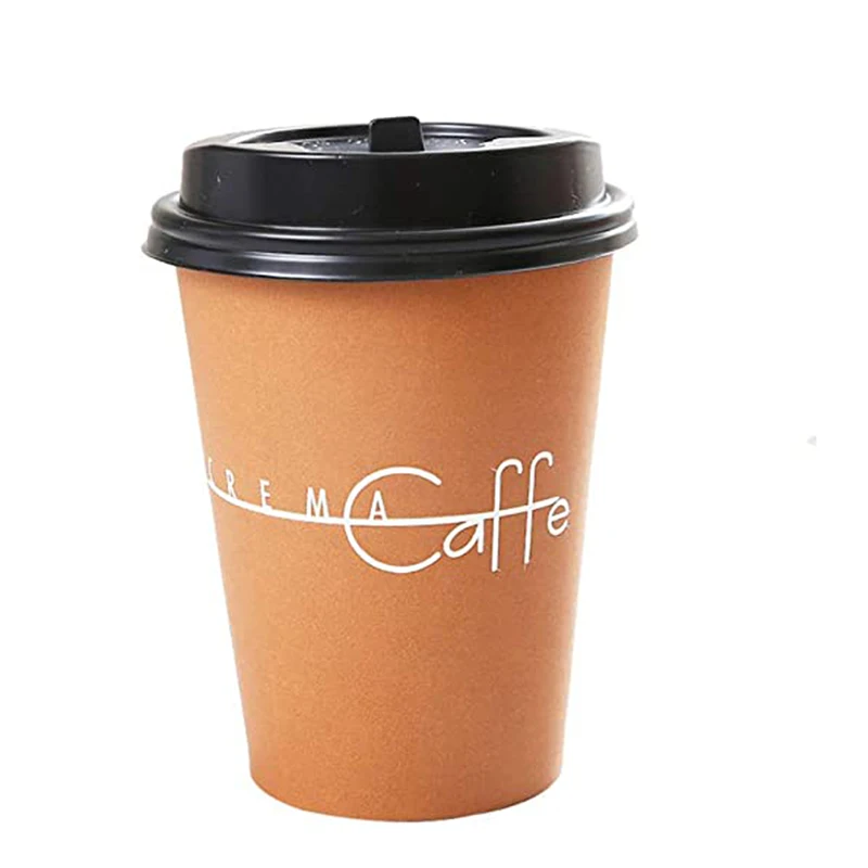 Hot filling disposable pe coated custom logo fast dispatch printing 8oz 16oz customized 12oz coffe paper cup