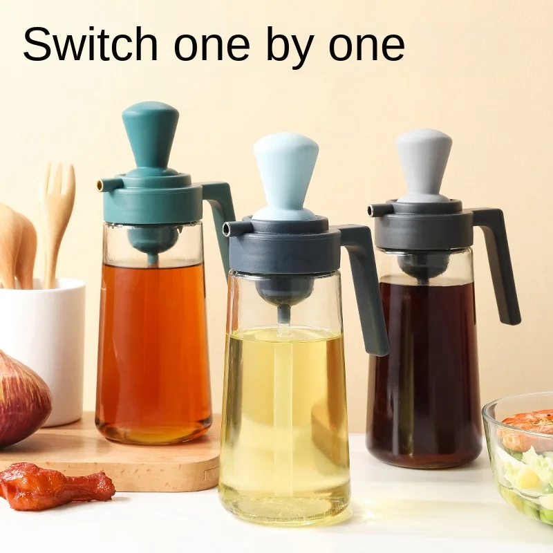 Factory Direct Sales Glass oil Bottle Barbecue Seasoning Bottle Heat-resistant Large-capacity oil Pot Liquid Soy Sauce Bottle
