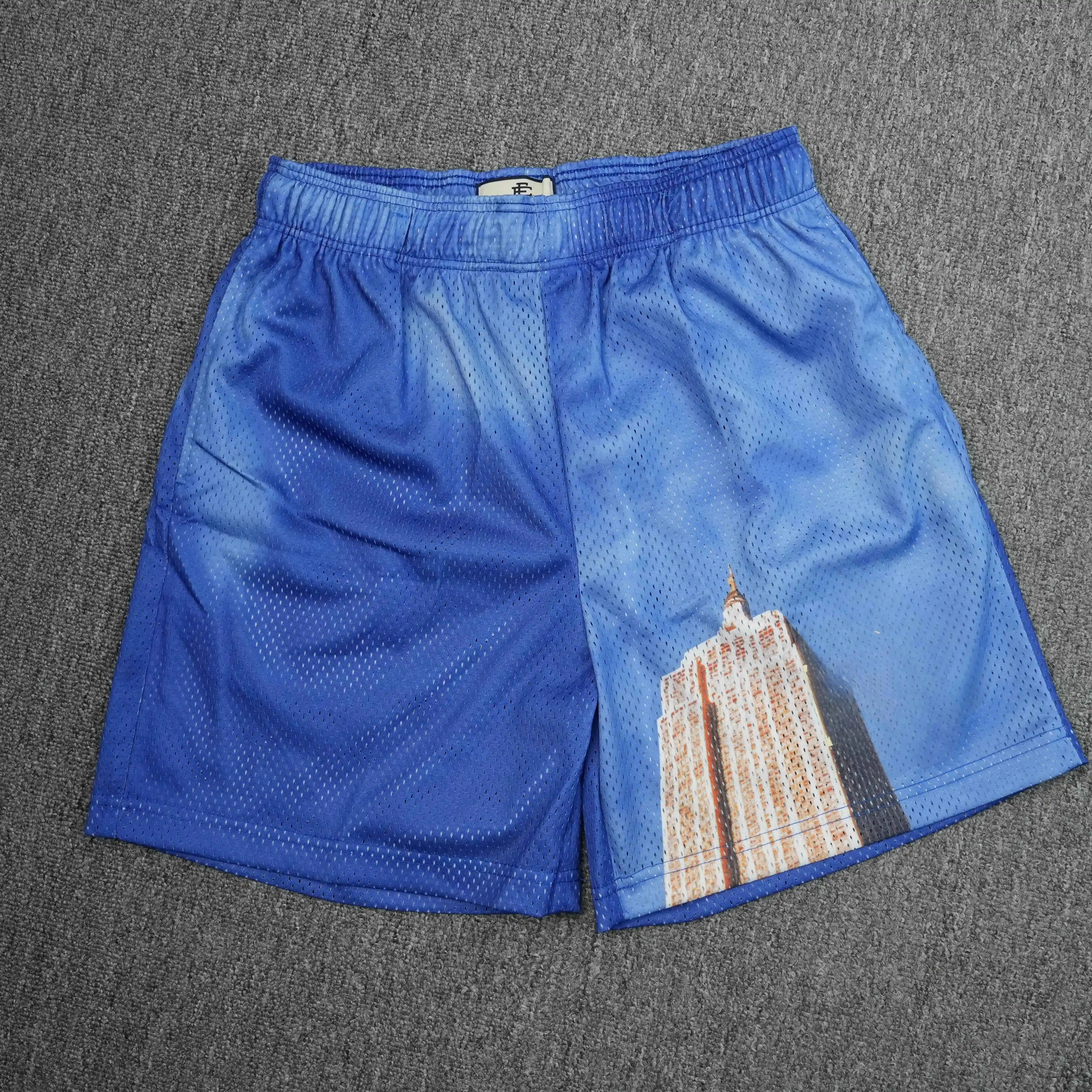 100% Polyester Elastic Waist Mesh Hole With LOGO Xavier Collado Empire EE Shorts