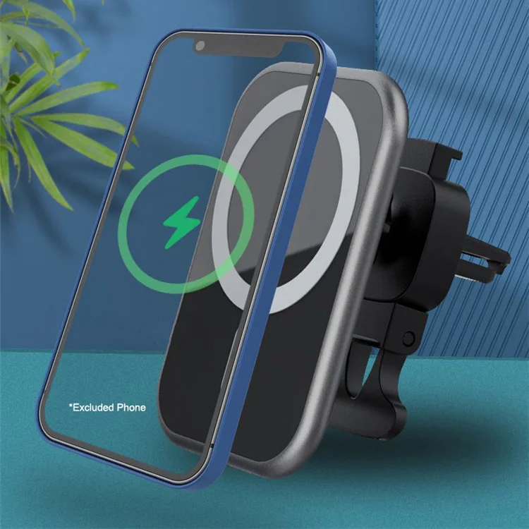 Mirror 15W Fast Charging Magnetic Wireless Car Mount Stand Charger For iPhone 13 Magsaf With Phone Holder