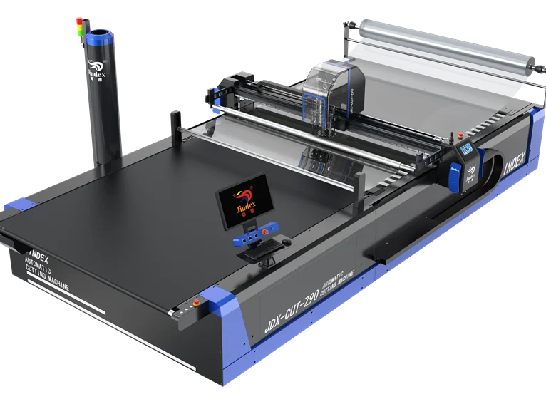 Jindex Computerized Apparel Garment Cutting Machine for mass production Woven fabric Knitted fabric CADCAM  Oscillating knife