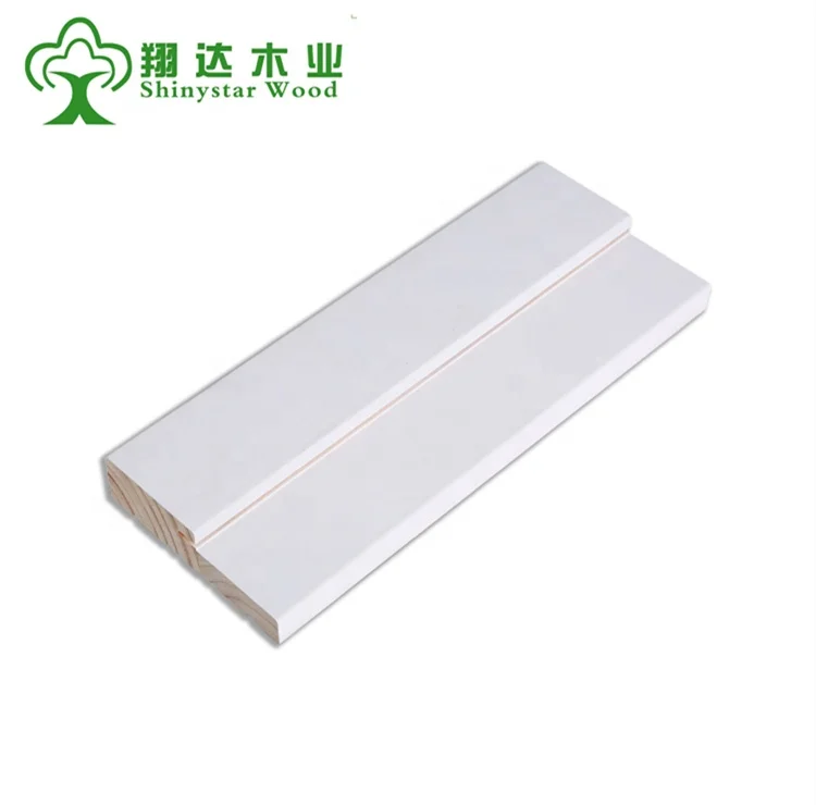 primed finger joint double rabbet door jamb wood moulding for america