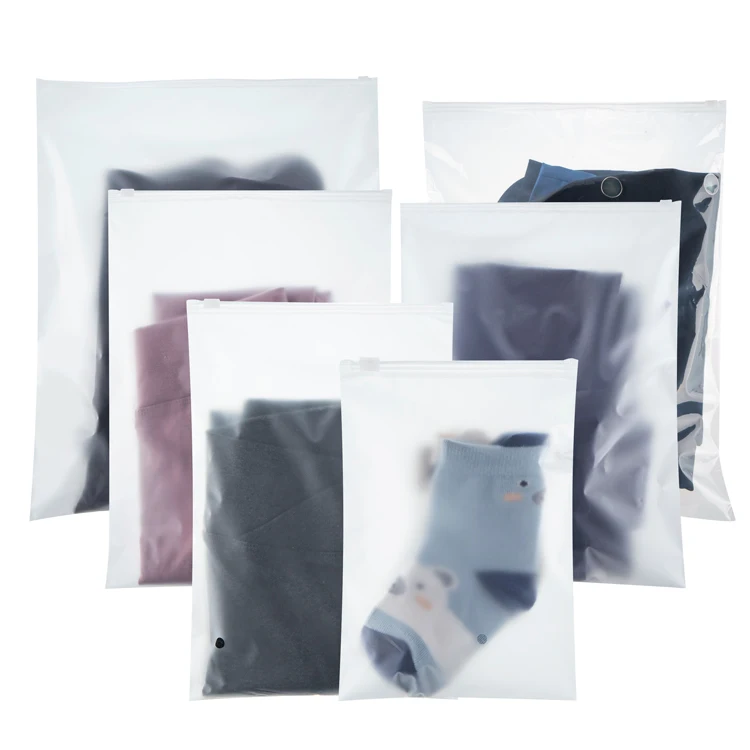 Wholesale The All New Virgin Material LDPE 100 Microns Zip Lock Self Sealing Bag  For Clothes