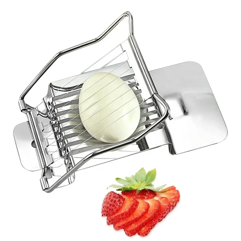 Stainless Steel Wire Egg Cutter Egg Slicer for Hard Boiled Eggs