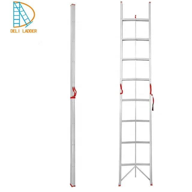 Deliladder  EN131 NEW DESIGN FOLDING STEP LADDERS EASY CARRY ALUMINIUM EXTENSION LADDER