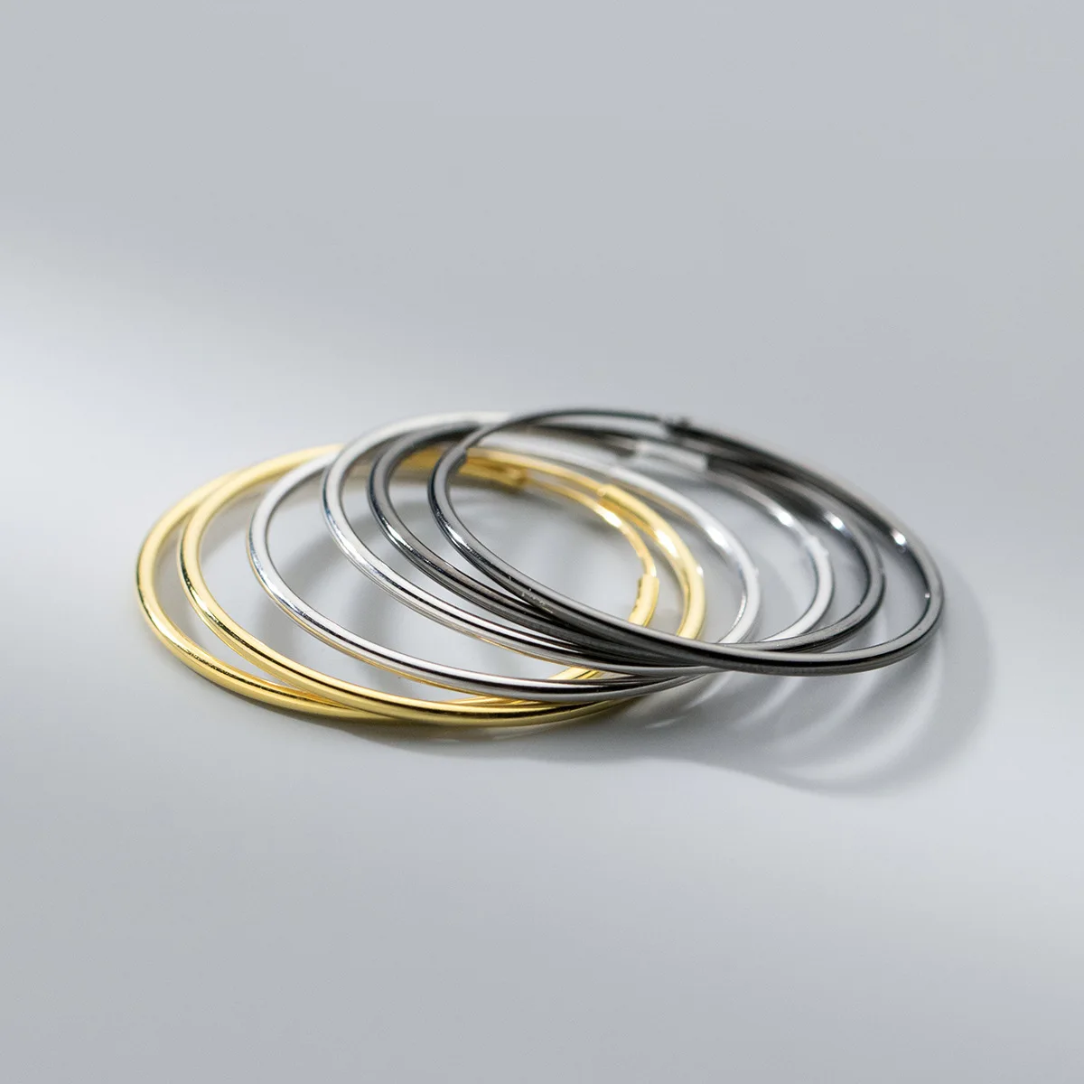 GP hoop earrings 925 sterling silver round fashion jewelry large hoop earrings different sizes for women ear ring wholesale