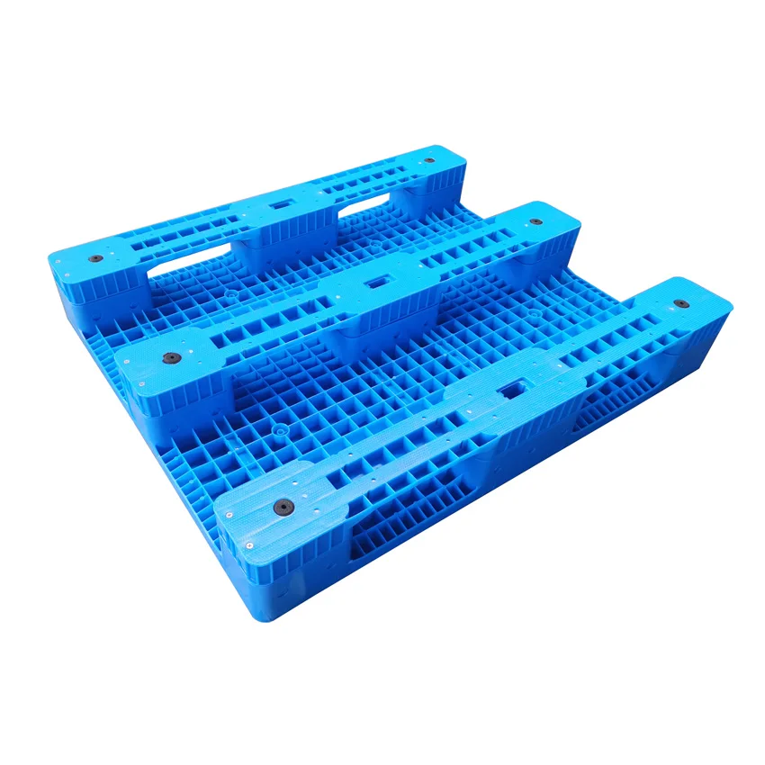 1200x1200 HDPE/PP  closed hygienic warehouse storage rack plastic pallet with steel