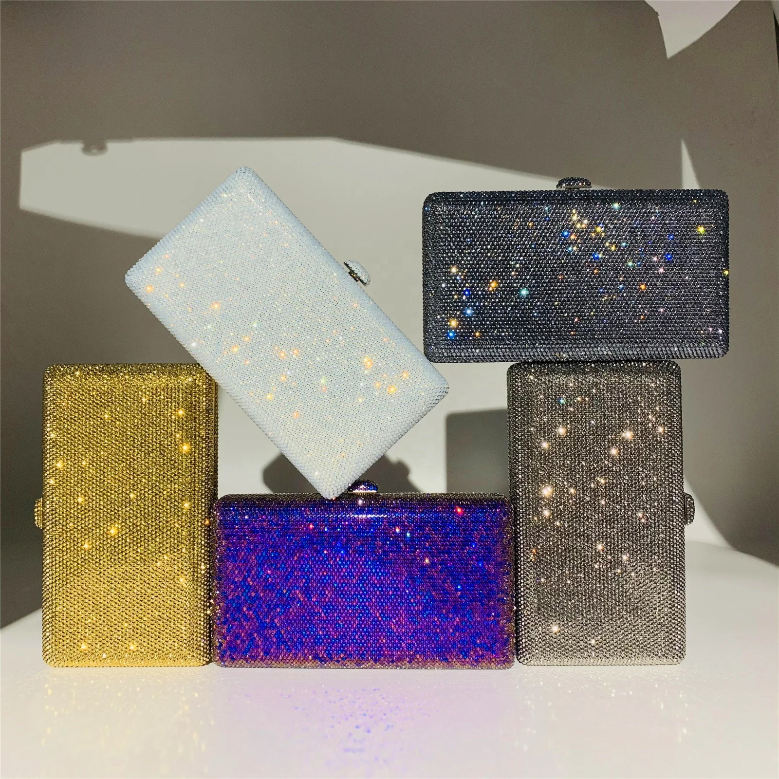 Высококачественный женский клатч ручной работы OC4286, вечерняя сумка с кристаллами
