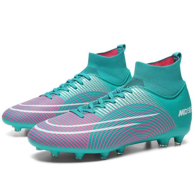 2023 New Professional Football Boots Men Women Soccer Shoes TNew Big Size 47 48 Quality Long Spikes Football Boots Soccer Shoes