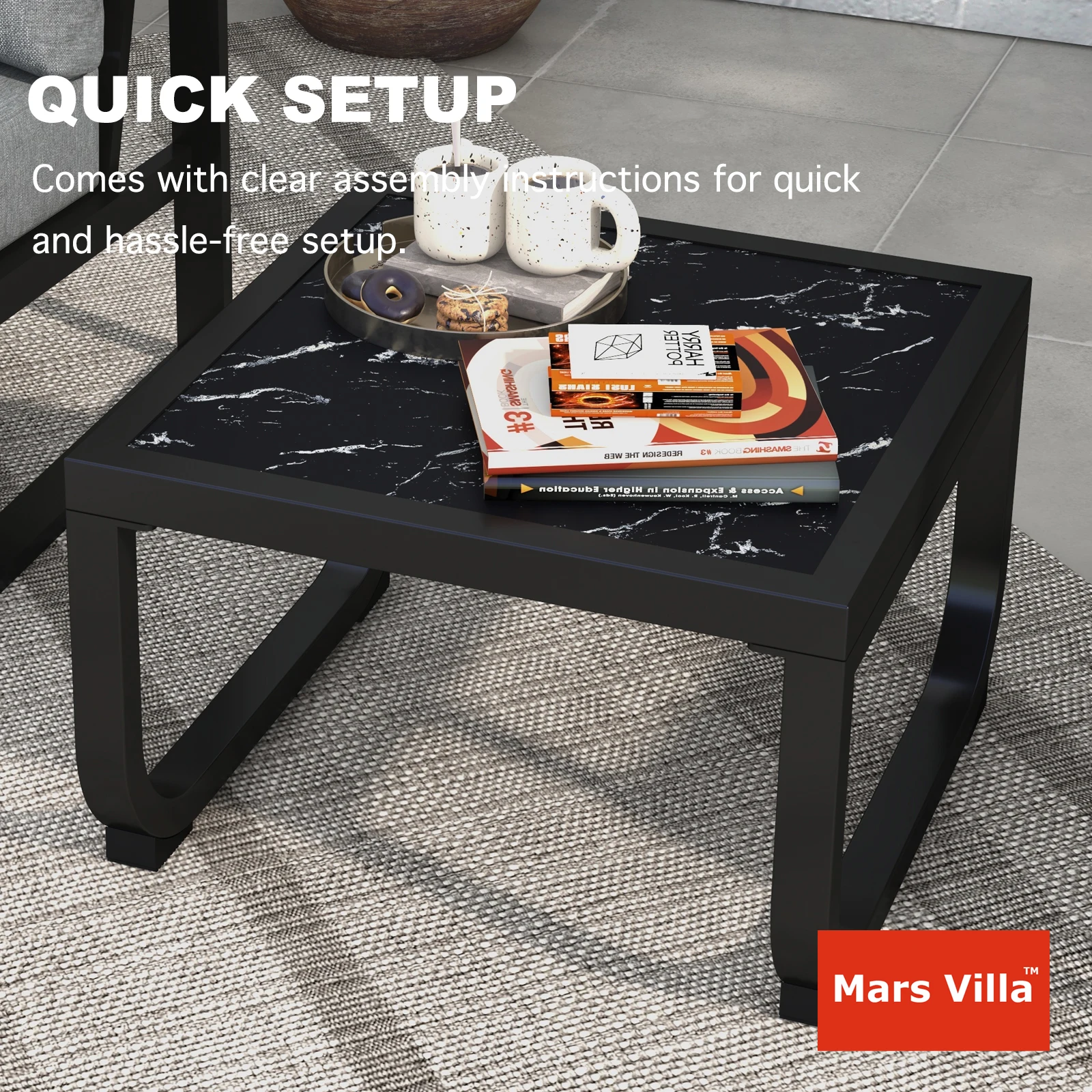 Outdoor Coffee Table Detachable Small Coffee Table Modern Tea Table