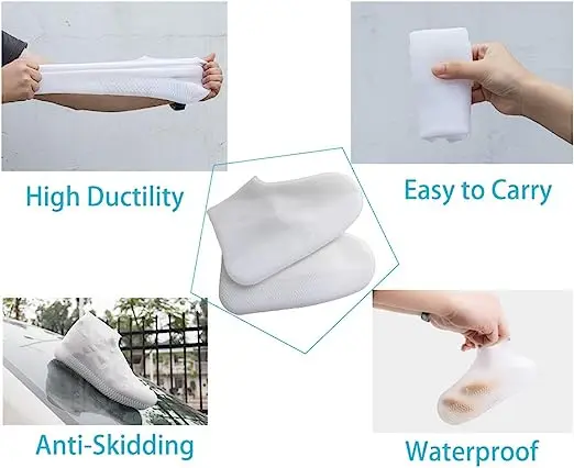 2023 Japan Hot Sale Waterproof Anti-slip Shoes Cover Adjustable Silicone Rain Socks Rain Rubber Boot