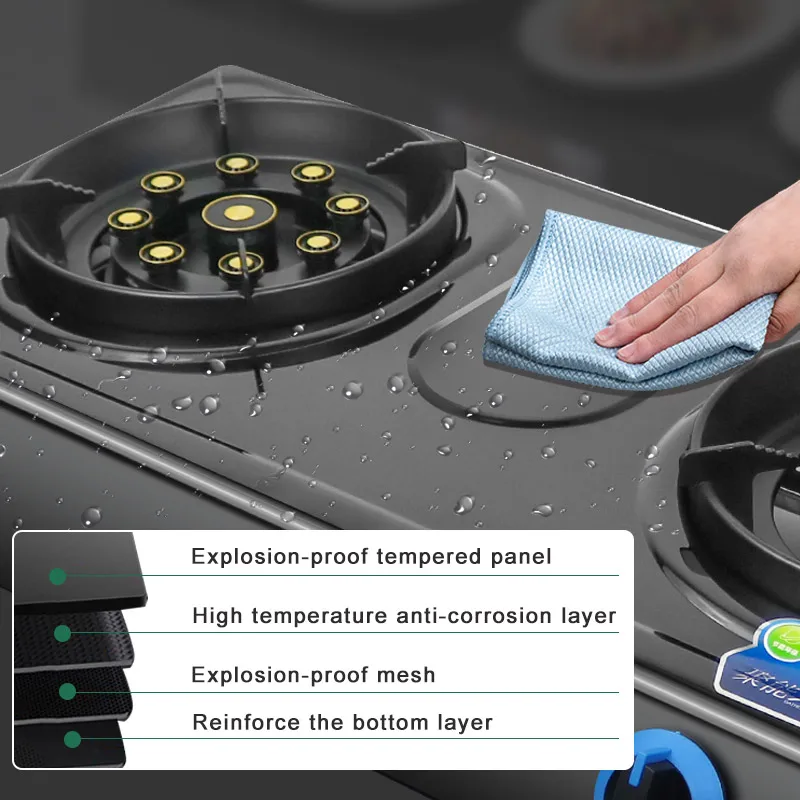 Home kitchen stove biogas table top cooker double burner electric stoves