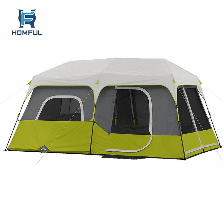 HOMFUL 8-10 Person Instant Cabin Tent Large Family Luxury Outdoor Camping Tent