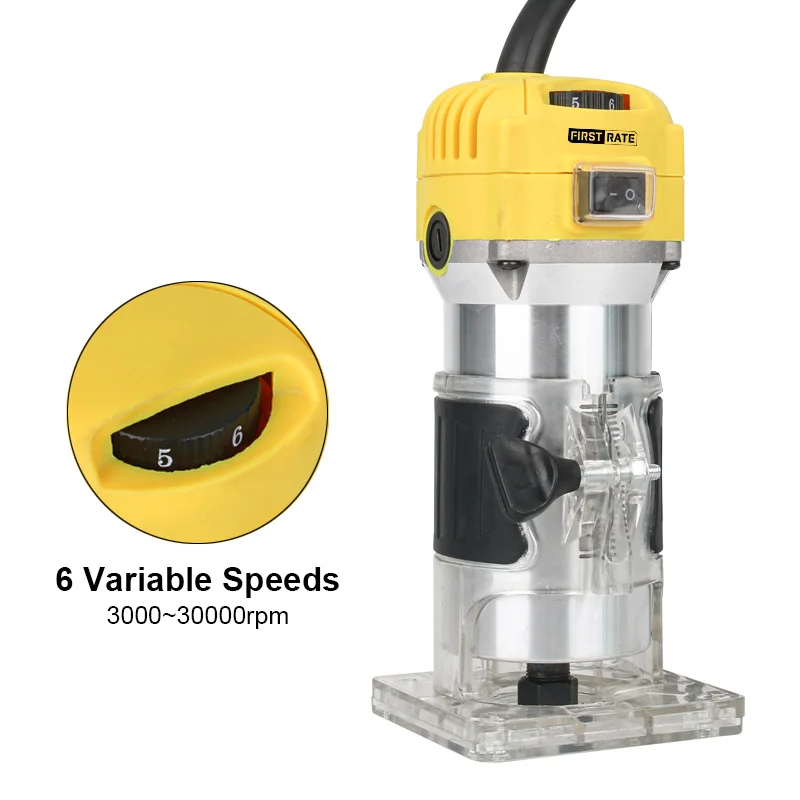 Hand Wood Electric Router Edge Trimmer Metal Blade Wood Router Machine