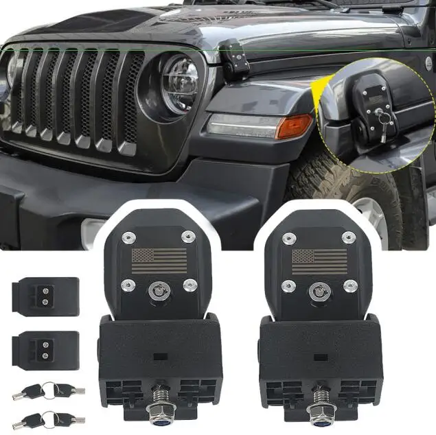 Wholesale Factory Price Hood Lock  With Key For Jeep Jl 2018+ High Quality 4S Store Special Supply New Car Accessories