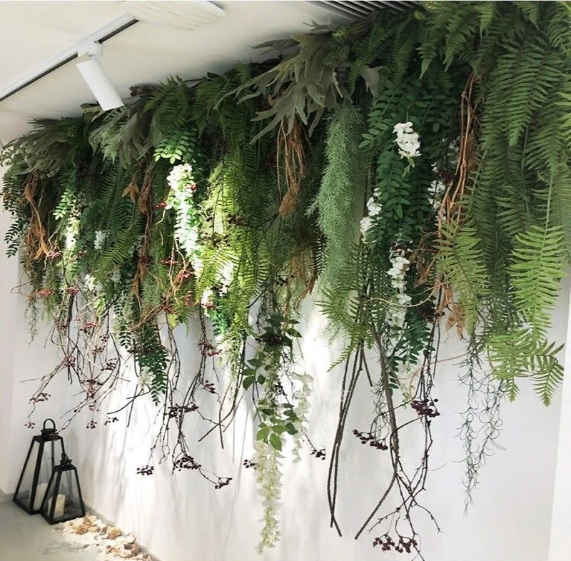 Artificial Real Touch Hanging Amaranthus Plants For Ceiling Decoration