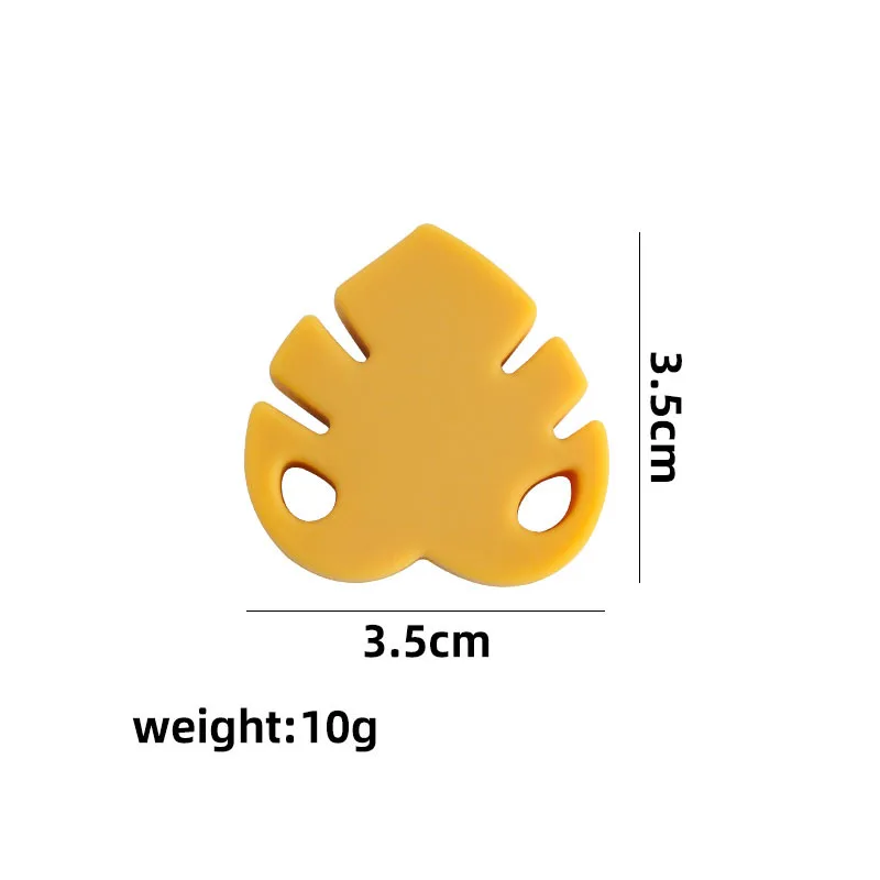 Wholesale Bpa Free Leaf Shape Nursing Accessories Silicone Diy Making Teething Beads