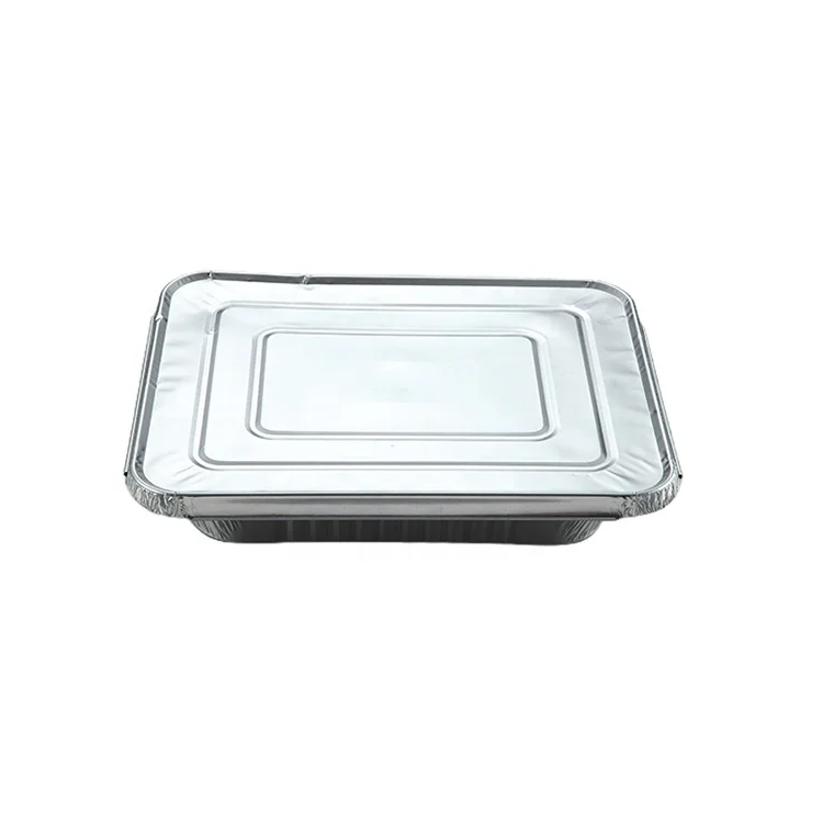 
Customizable Size Foil Container Rectangle Edge Foil Round Container Disposable Foil Container 