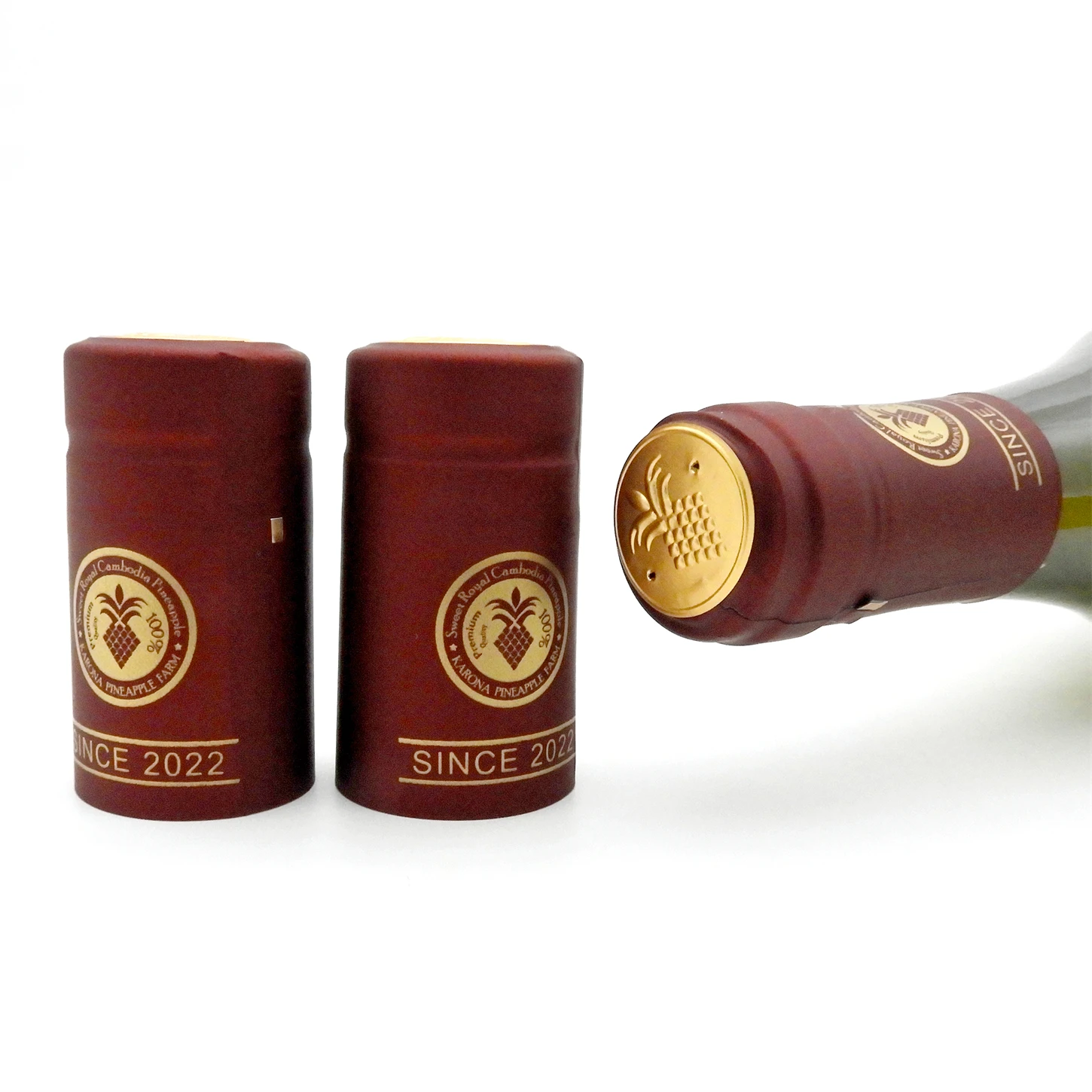 Custom Logo Vodka Whisky Shrink Capsule Wine Capsule 30mm Pvc Shrink Cap