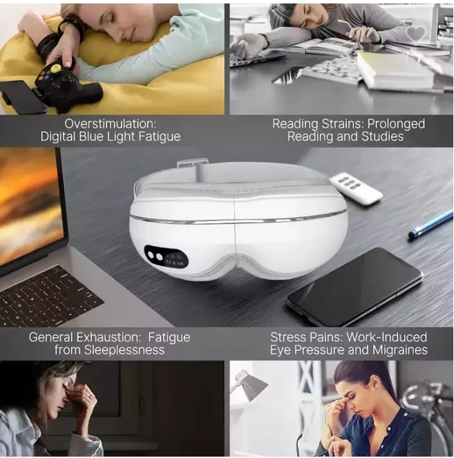 Power Bank Elastic Massage Tool white Masks Machine Electrode Healthy Care Device Eye Massager