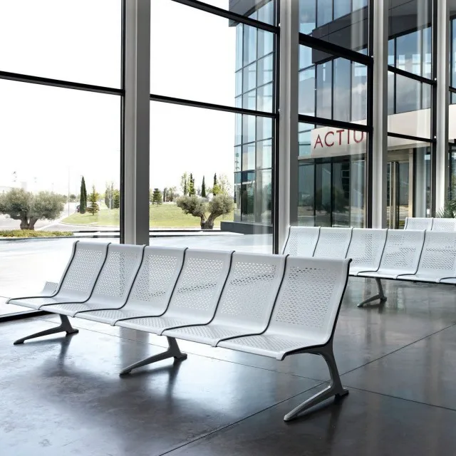 High Quality Modern 2-seater Office Furniture Stainless Steel Airport Hospital Waiting Chair for Public Area