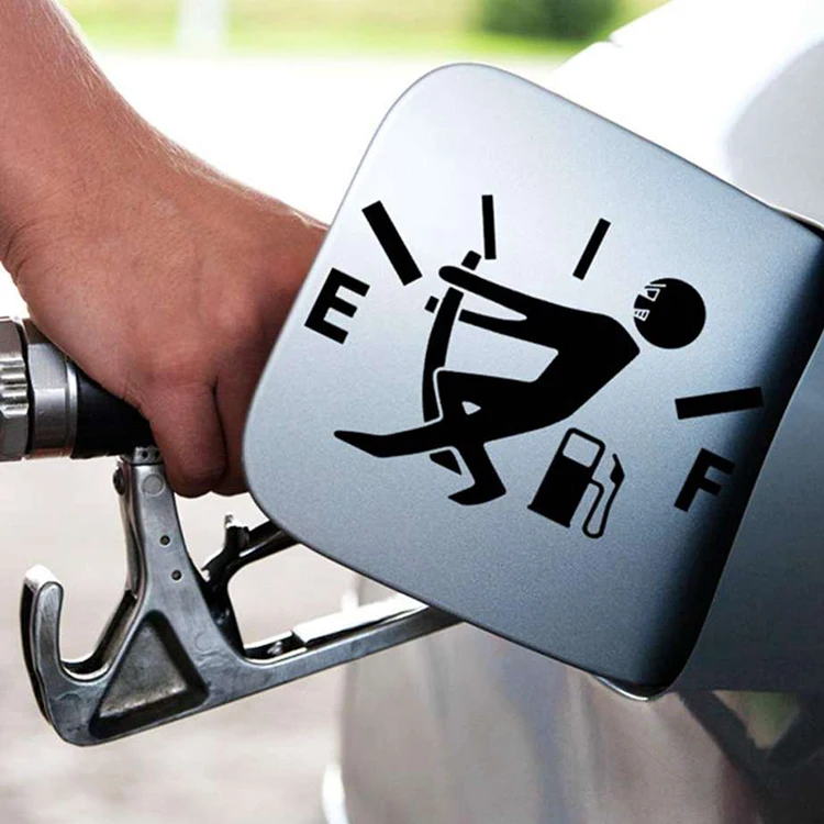 Vehicle Gas Door Decal Car Window Vinyl Sticker Custom Decoration Ornament Funny car motorcycle oil fuel tank sticker