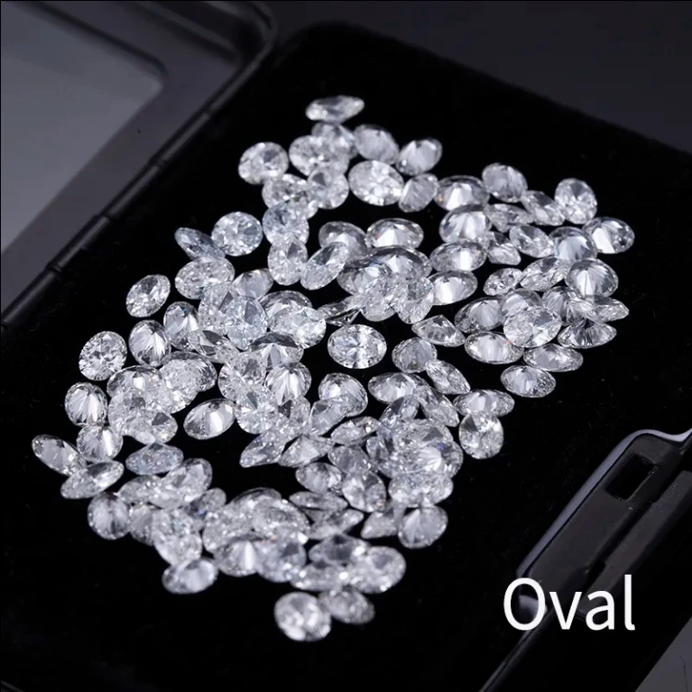 Wholesale price 2*3mm - 5*7 mmranging from DEF VS lab-grown diamond in oval shape like rice grains