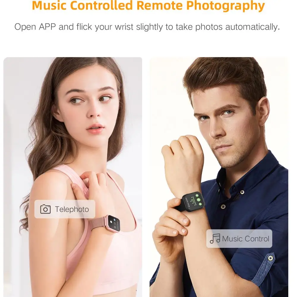 2021 Full Touch Screen IP68 P80 Blood Pressure Heart Rate Monitor Fitness Tracker P68 BT Smart Watch For Android IOS