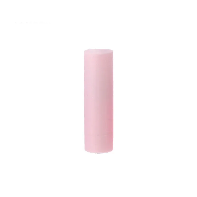 small eco friendly custom logo mini lipstick push container round pink colour lip balm twist tube kids lip balm container tube