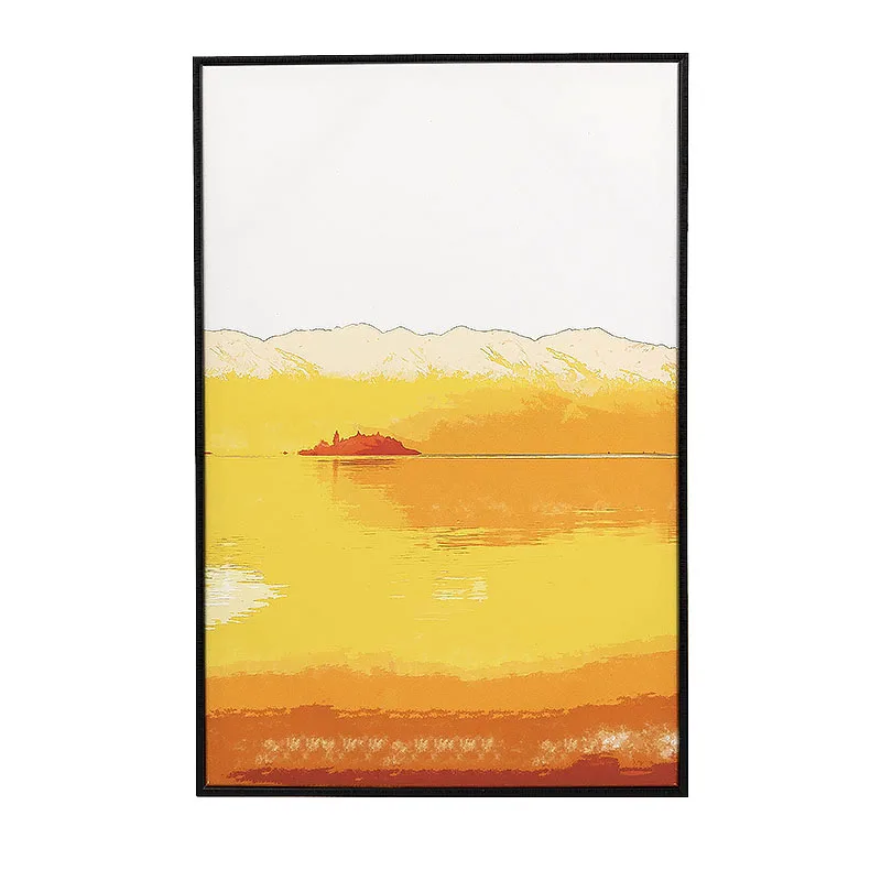 Floating Framed Canvas Art Sets of 3 Pictures Digital Print Landscape