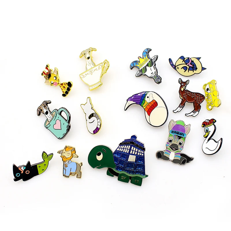 OEM ODM No Minimum Bulk Wholesale Manufacturers Design Cartoon Anime Soft Hard Metal Crafts Lapel Pins Custom Badges Enamel Pins
