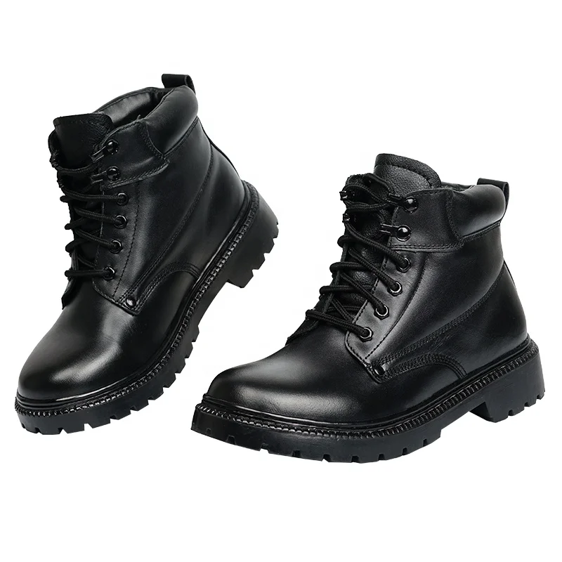 Wholesale Black Warm Martin Boots Safety Waterproof Outdoor Boots Comfortable Snow Boots
