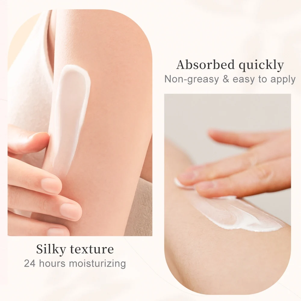 Oem body butter moisturizing shea butter organic nicotinamide vegan for women brightening body cream whitening body lotion