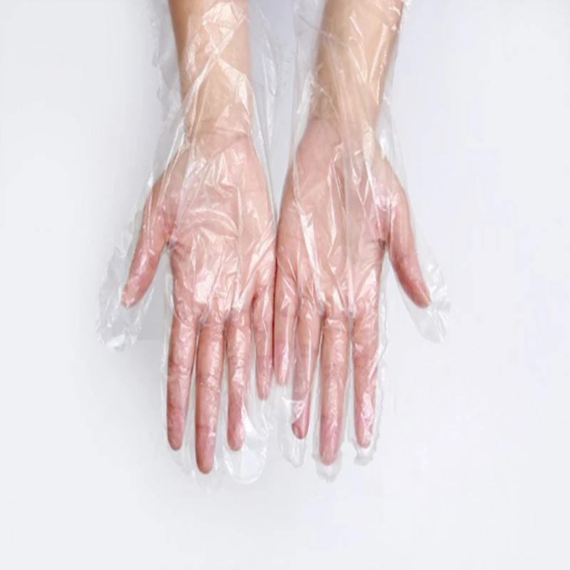 Wholesale 0.6g/pcs plastic glove for eating