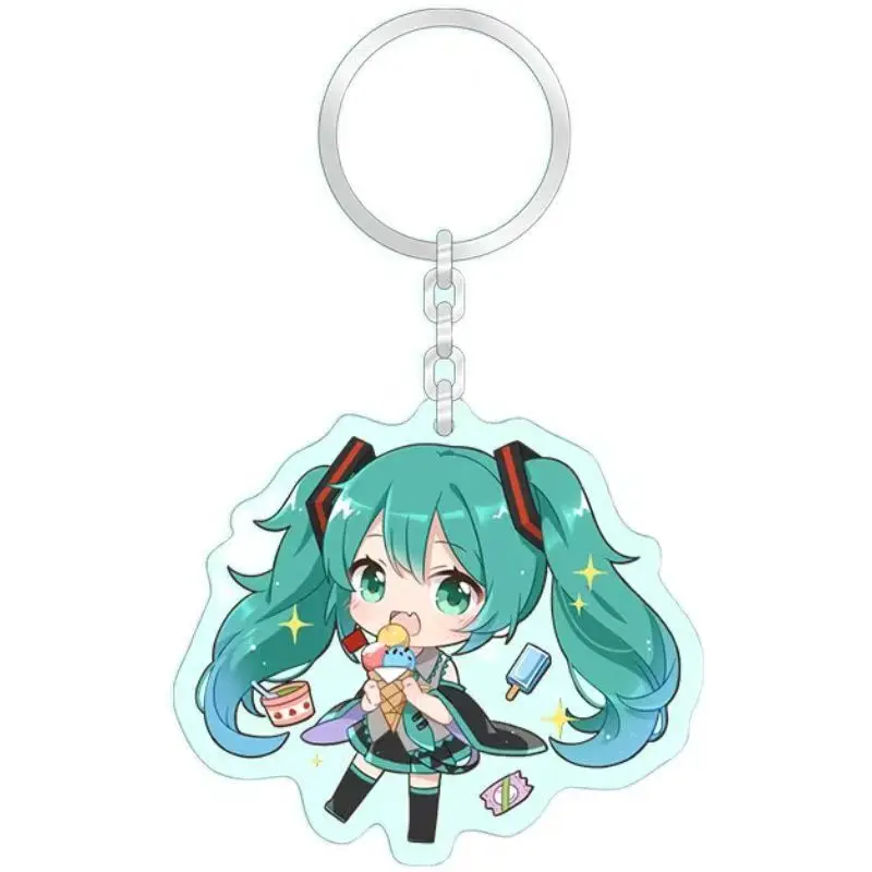Handmade Transparent Acrylic Keychains with Custom Logo Personalized Double Knit Charm for Keys for Gifts Food Print Industry
