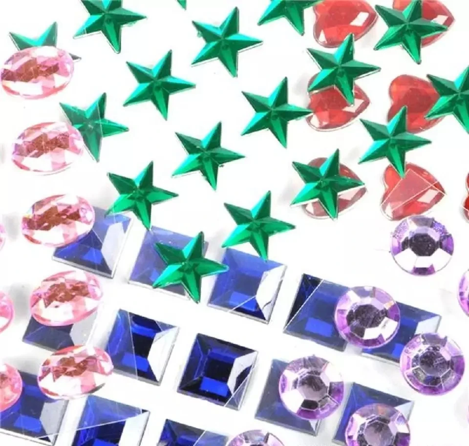 Customized good price self adhesive pearls and rhinestone stickers