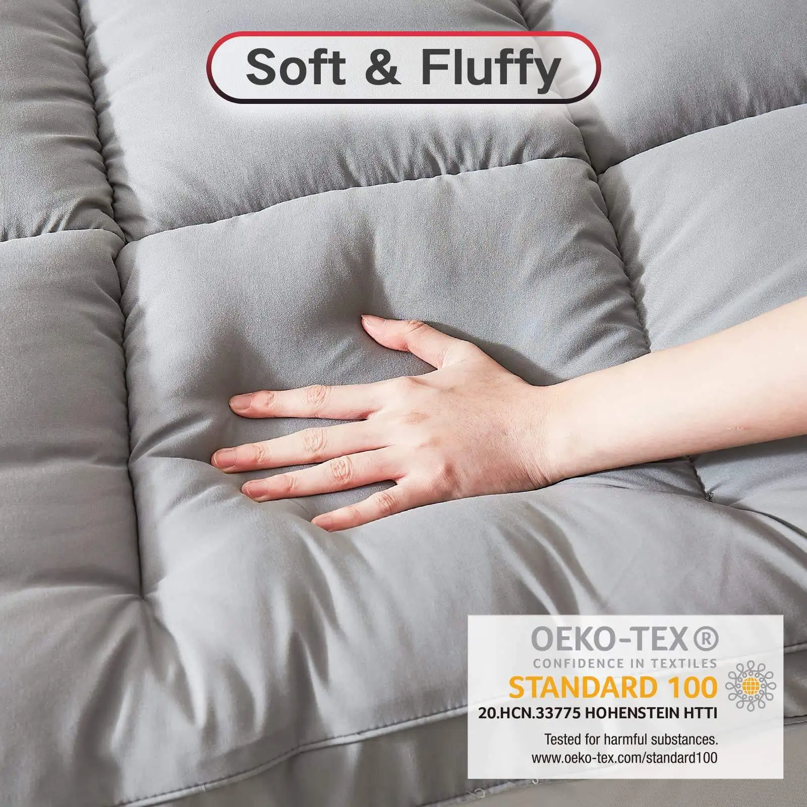 Factory Direct Sales Hot Selling Eco-Friendly Luxury Memory Microfiber Hotel Down Mattress Topper