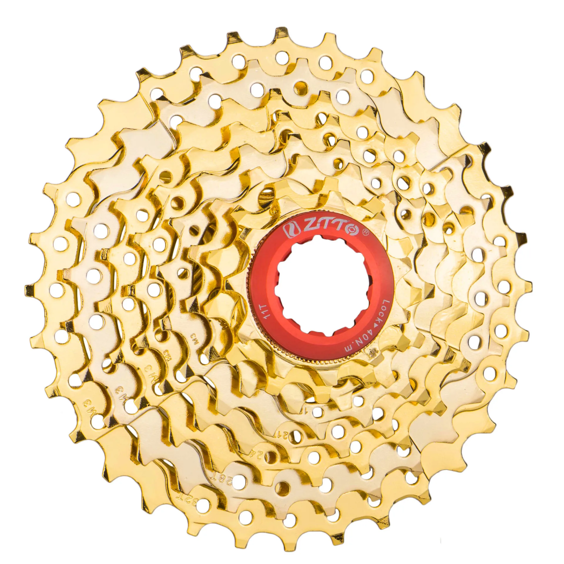 Golden color MTB Bicycle 8S 11-32T Cassette Gold Flywheel  rear cassette