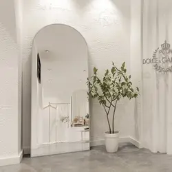 Large black Gold arch Metal framed Wall Decor Mirror bathroom mirror