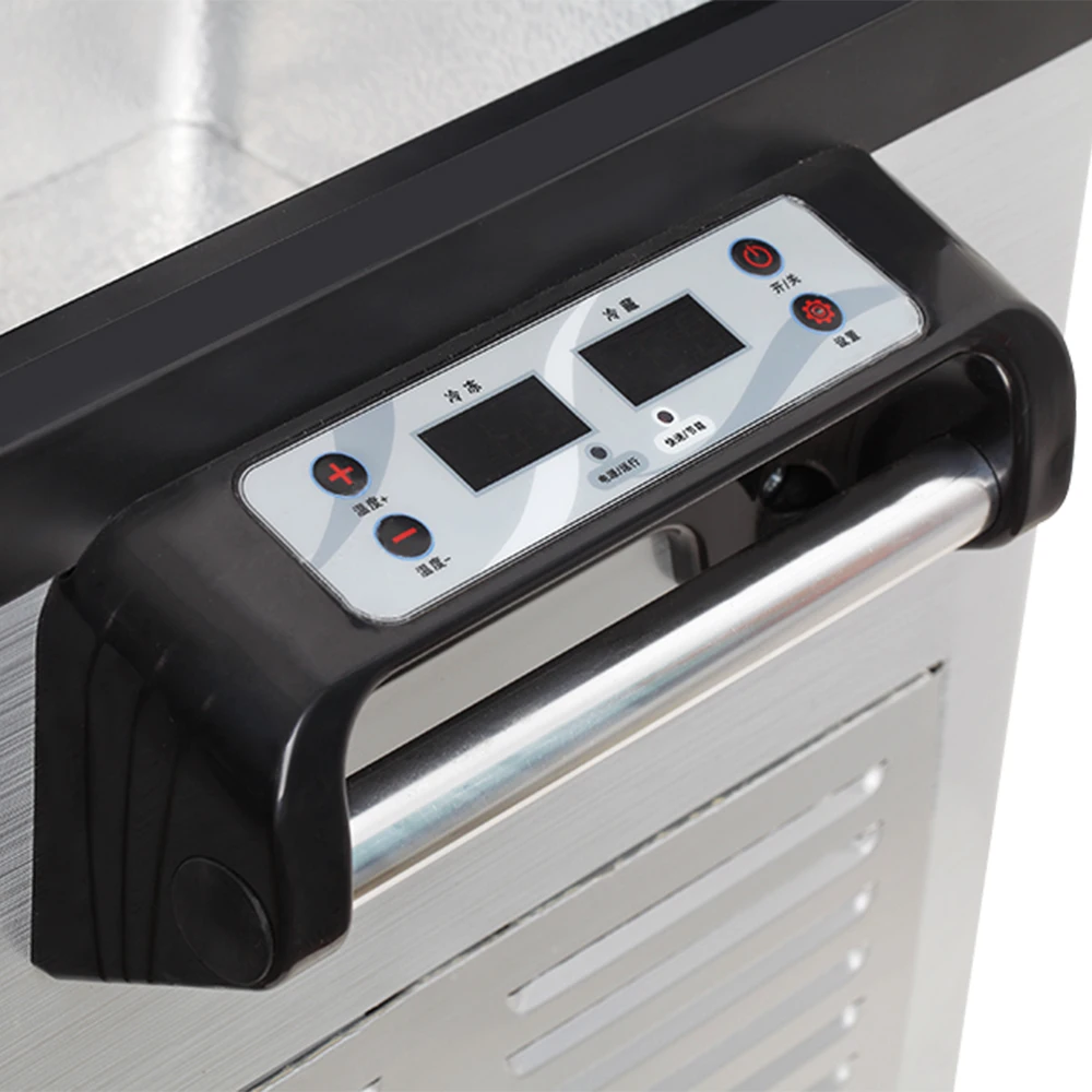 12V 24V DC Double Zone Portable Refrigerator Compressor Freezer for Car Caravan Home RV