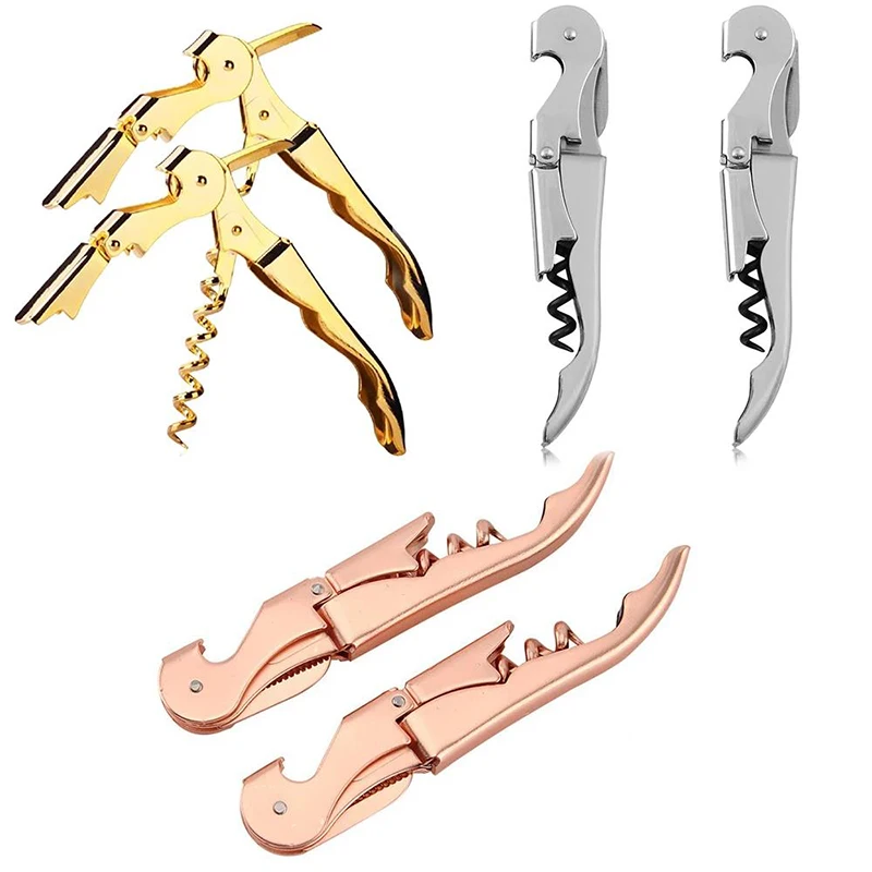 Manual Stainless Steel Cork Screw Corkscrew Wine Or Beer  Bottle Opener Kitchen Bar Tools Accessories