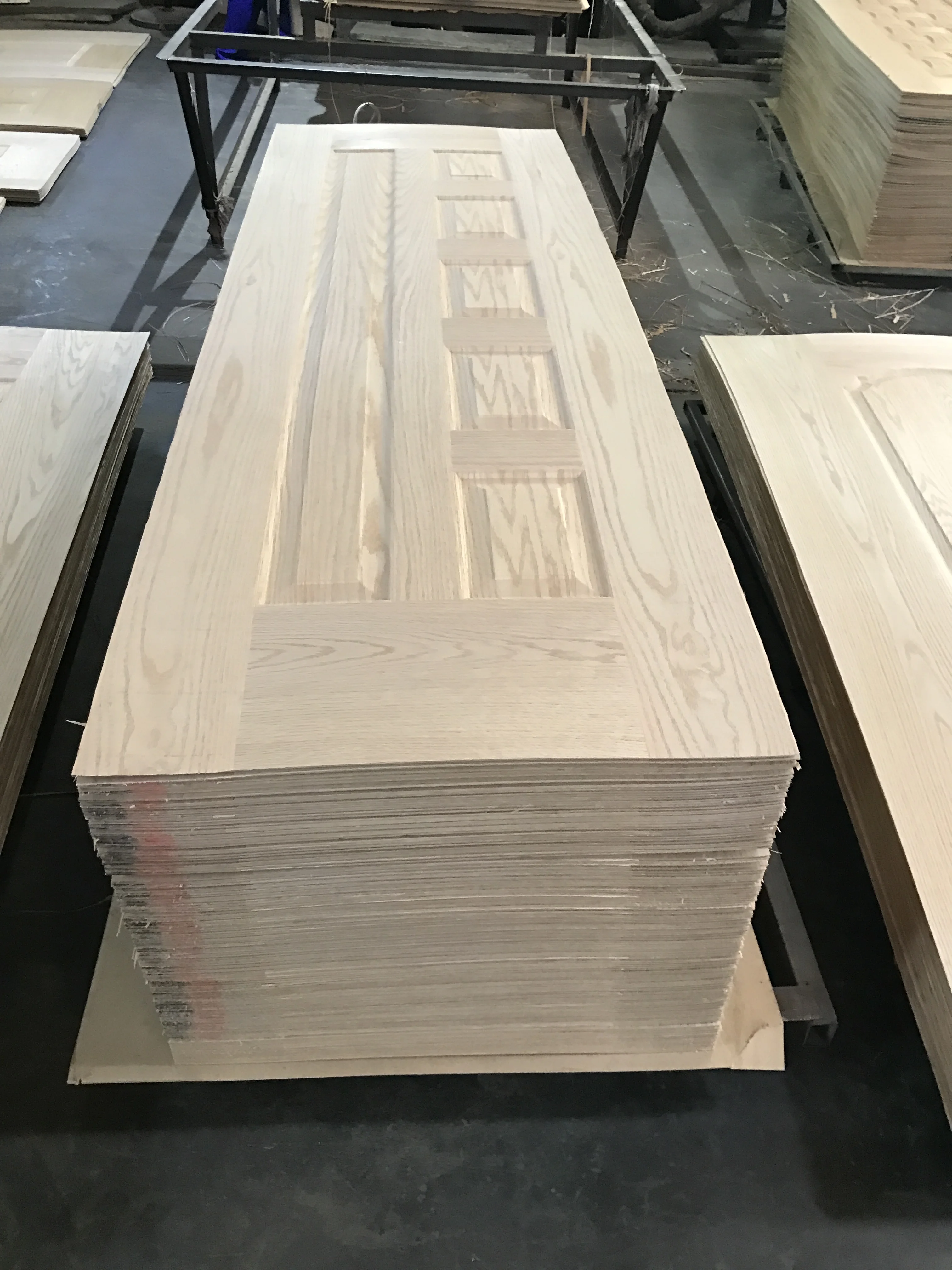 beech  melamine design door skin /hdf door skin