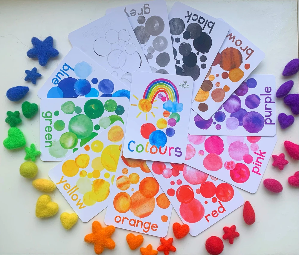 Colours Flash Cards Toddler Children Educational Flash Cards For Kids Educational Numbers