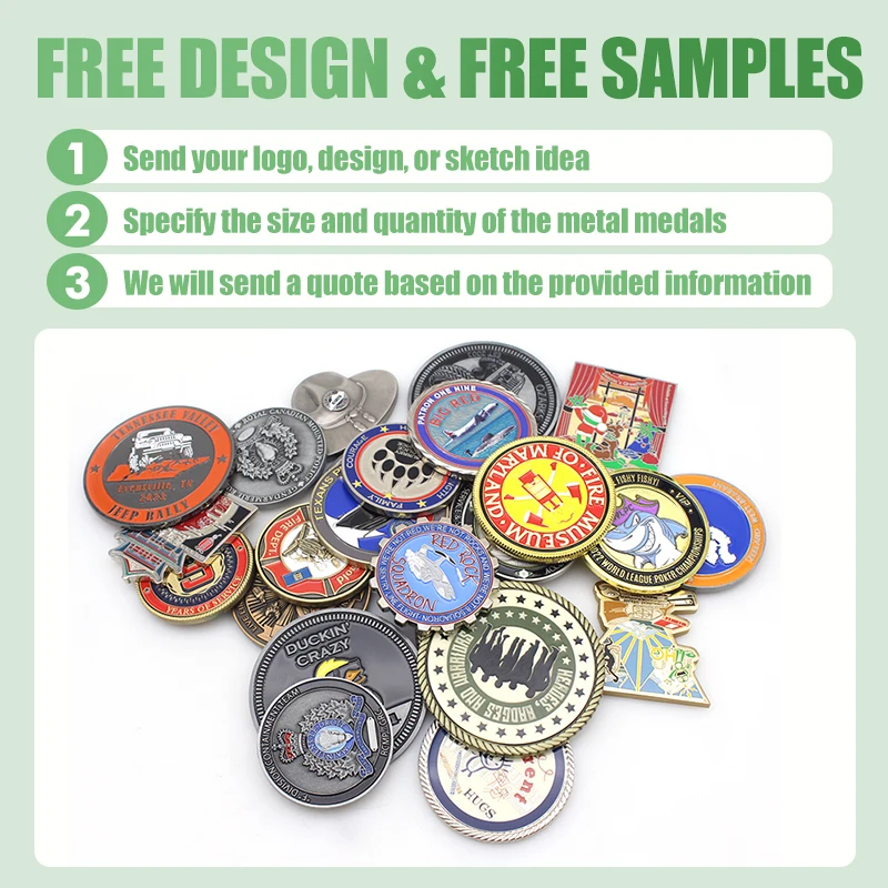 Custom Design Antique Gold Silver Challenge Coin Zinc Alloy Brass 2D 3D Token Coin Old Metal Custom Coins for Sale Buyer Prices