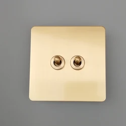 British standard light antique metal bronze 4 gang 4 position toggle switch 4 way