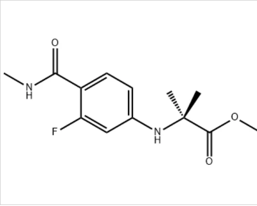 N-[3-фтор-4-[(метиламино) карбонил] фенил]-2-метилаланин метиловый эфир CAS:1332524-01-2