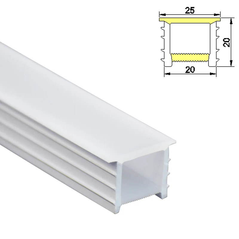 2023 Newest Design No Wearing Led Strip Light Soft Anti Aging High Transmittance Silicone Neon Tube Cover Lampshade