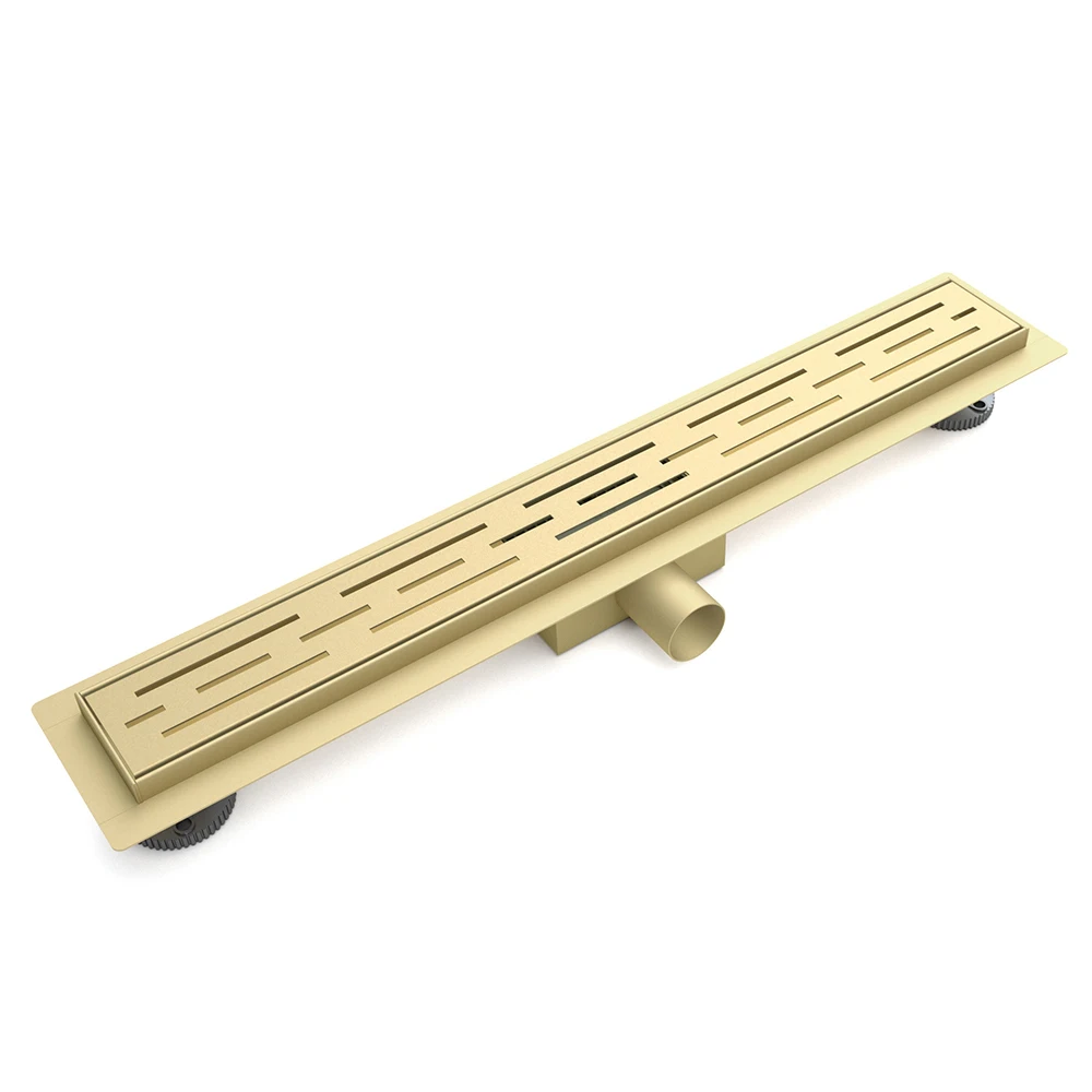 Multifunctional drain channel SUS304 SS316 Hot sale square brass linear drain chrome plated 100*100mm shower floor drain