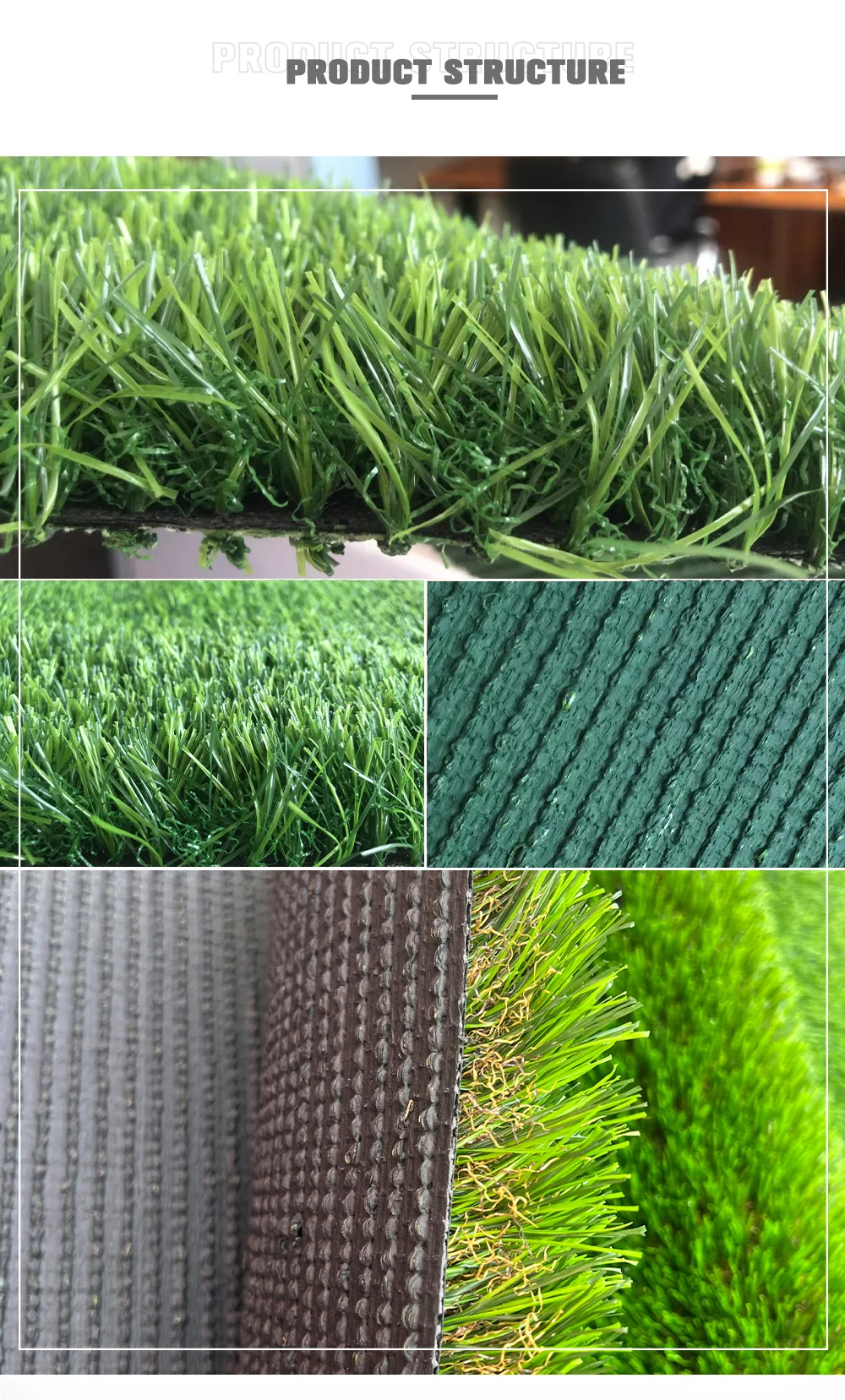 Taifo Factory Directly High Quality Artificial Turf Grass Eco-friendly Garden Plastic Plastic Plates Plastic Roll for Moss Pole
