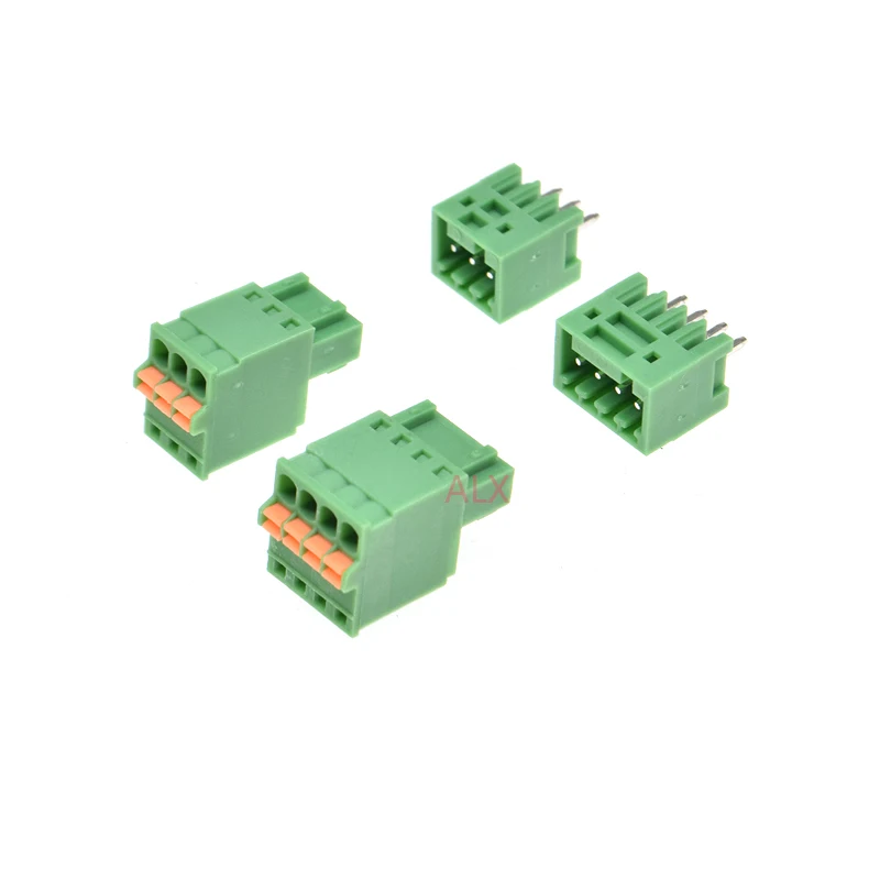 
2EDGKD 2/3/4/5/6/7/8/9 pin pluggable terminal block connector 2.54MM pitch PLUG + Straight PIN HEADER 2p 3p 4p 5p 6p 